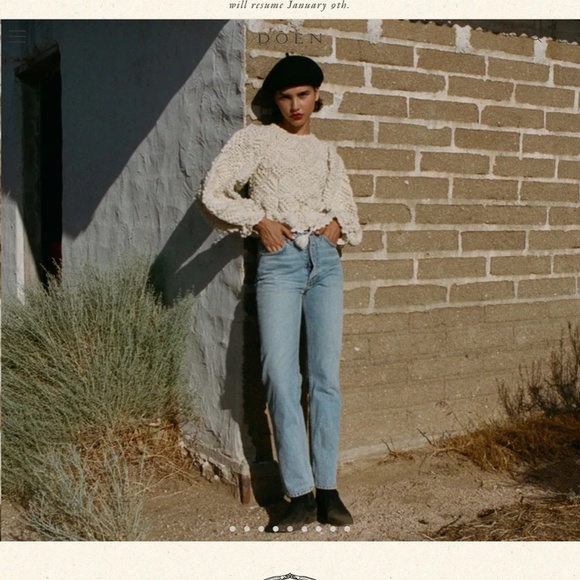 SOLD ❤️ NWOT Doen Heirloom Maddalena pullover sweater - XS-S - Picture 4 of 13